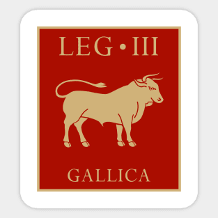 Standard of Legio III Gallica - Imperial Roman Army Sticker